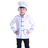 Cook Chef Jacket Uniform For Kids Boy Role Play Halloween Performance Stage Party Restaurant Waiter Waitress Free Shipping