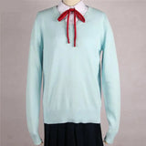 Japanese Style Students Girls Cardigans Sweater Sailor Moon Jk School Uniforms Cotton Symbol Embroidery Knitwear Autumn Winter