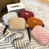 ZllKl  2022 New Fashion Rolling Camera Bag Rhombus Crossbody Bag Women's New Storage Bag One Shoulder Phone Bag Wholesale