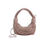 ZllKl  Personalized Creative Bag Women's Bag 2022 Summer New Fashion Thread Bundle Woven Knotted Women's Shoulder Crossbody Tote
