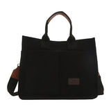 ZllKl  New Corduroy Handbag Casual Versatile Large Capacity Shoulder Bag Korean Style Fashion Crossbody Canvas Women's Bag