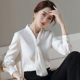 zllkl  Chiffon New Suit Shirt Women's Thin Fashion Design Niche Top Drape Temperament Long Sleeve Spring and Summer Shirt