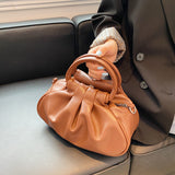 ZllKl  Korean Style South Style Women's Bag MiuMiu Bag Vintage Clouds Versatile Underarm Bag Hand-Carrying Bag Shoulder Messenger Bag