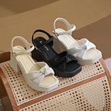 ZllKl  Women's Chunky Heel Roman Sandals  New Summer Fashion Casual Women's Shoes Waterproof Platform Wedge High Heels Sandals