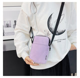 ZllKl  Mobile Phone Bag Women's Crossbody Mini Bag Summer Clothes Phone Cloth Bag Vertical Halter Portable Coin Purse Wholesale