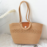 ZllKl  Large Capacity Women's Shoulder Bag Crossbody Hand-Held Tote Straw Woven Woven Bag Pearl Cotton Underarm Pleated Cloud Design