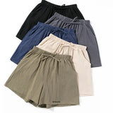 Plus Size 6XL 150KG  Casual Summer Shorts Cotton Linen Women Beach Shorts Vintage High Waist Shorts Street Wear