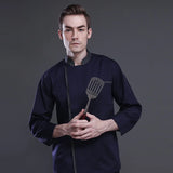 Chef Jacket Men Women Long Sleeve Kitchen Cook Coat Restaurant Clothes Pastry Bakery Waiter Uniform