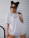 All Roads Lead To Rome Simple Printed Womens Short Sleeve Street Fashion Tops Oversize Casual Clothing All-math Female T Shirts