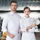 Unisex Chef Coat Men Women Long/Short Cook Jacket Restaurant Hotel F&B Uniform Baker Waiter Wear