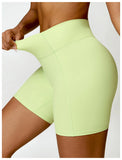 Women Yoga Legging Shorts Quick Drying Cycling Workout Gym Shorts Squat Proof High Waist Fitness Tight Shorts Sports Short