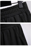 New 2022 Summer Plus Size Sports Shorts Women Large Size Loose Casual Wide Leg Black White Viscose Shorts 3XL 4XL 5XL 6XL 7XL