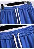 New Ladies Summer Plus Size Sports Shorts For Women Large Loose Blue Wide Leg Thin Running Shorts 3XL 4XL 5XL 6XL 7XL