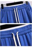 New  Ladies Summer Plus Size Sports Shorts For Women Large Loose Blue Wide Leg Thin Running Shorts 3XL 4XL 5XL 6XL 7XL