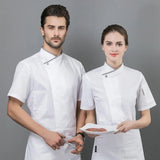 Unisex Chef Coat Men Women Long/Short Cook Jacket Restaurant Hotel F&B Uniform Baker Waiter Wear