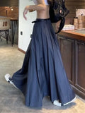 Women Skirts Spring Pleated Floor Length Solid Simple Classic Graceful Popular Newly Young Stylish Cool Korean Style Hot Sale