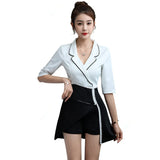 Beauty Salon Spa Uniform for Woman Sexy Restaurant Waiter Clothes Esthetic Desk Hotel Massage Nail Beautician Cafe Work Outfit