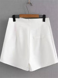 Plus Size Women's Skirt Non-Stretch Summer Black Miniskirt Asymmetric Stitching Decoration Short Skirt With Zipper On The Back