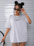 All Roads Lead To Rome Simple Printed Womens Short Sleeve Street Fashion Tops Oversize Casual Clothing All-math Female T Shirts