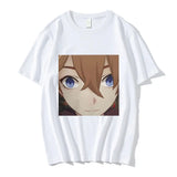 Women Tartaglia Face Meme Anime T shirt Girl Fashion Tee Short Sleeve Genshin Impact Game T-Shirts O Neck Tops