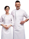 Men's Chef Uniform Long Sleeve Waiter Shirt Bakery Cook Coat Hotel Overalls Restaurant Kitchen Costume Cafe Bellboy Work Clothes