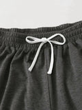 Finjani Print Ruffle Hem Shorts Plus Size Elastic Hight Waist Casual Women's Short Pants Clothing For Autumn New