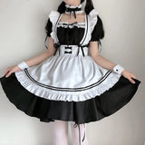 Japanese Women Maid Lolita Dress Anime Cosplay Costume Animation Uniform Outfit Clothes Cosplay Waitress Role Play Clothing