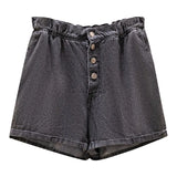 New  Ladies Summer Plus Size hot pants For Women Large Size Loose Black Blue Cotton Pocket Denim Shorts 3XL 4XL 5XL 6XL 7XL