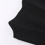 Elegant Strapless  Sexy Dress Women Black Fashion Off-shoulder Sleeveless Backless Club Party Long Dress XY23566DG