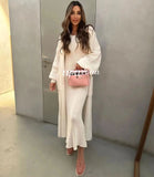 Casual Solid Knitted Sweater Long Dress Set Women Long Sleeve Loose Long Cardigan Coat&Sleeveless Mid length Dress Two Piece Set