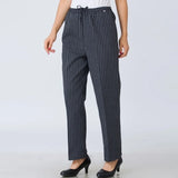 Chef Pants Chefs Plaid StripeTrousers  Women Cooking Uniform