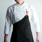 Chef Jacket and Apron for Men Women Kitchen Work Uniform Restaurant Cafe Waiter Clothes